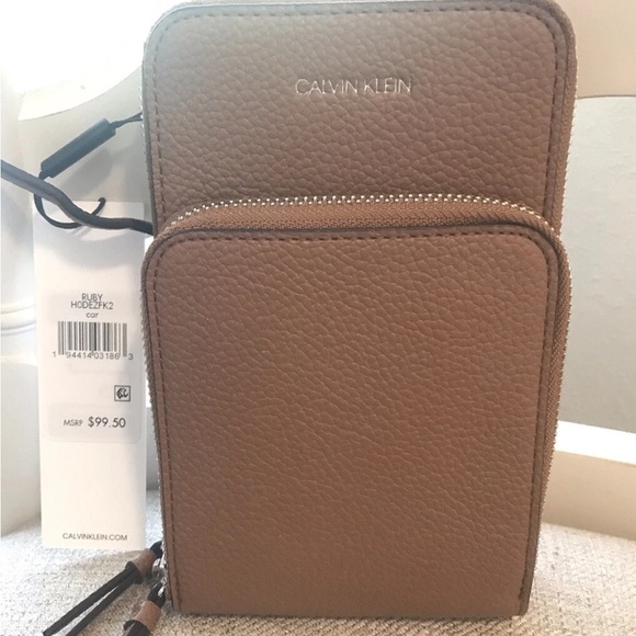 Calvin Klein Handbags - New Calvin Klein Brown Crossbody Bag Tan light brown with tags